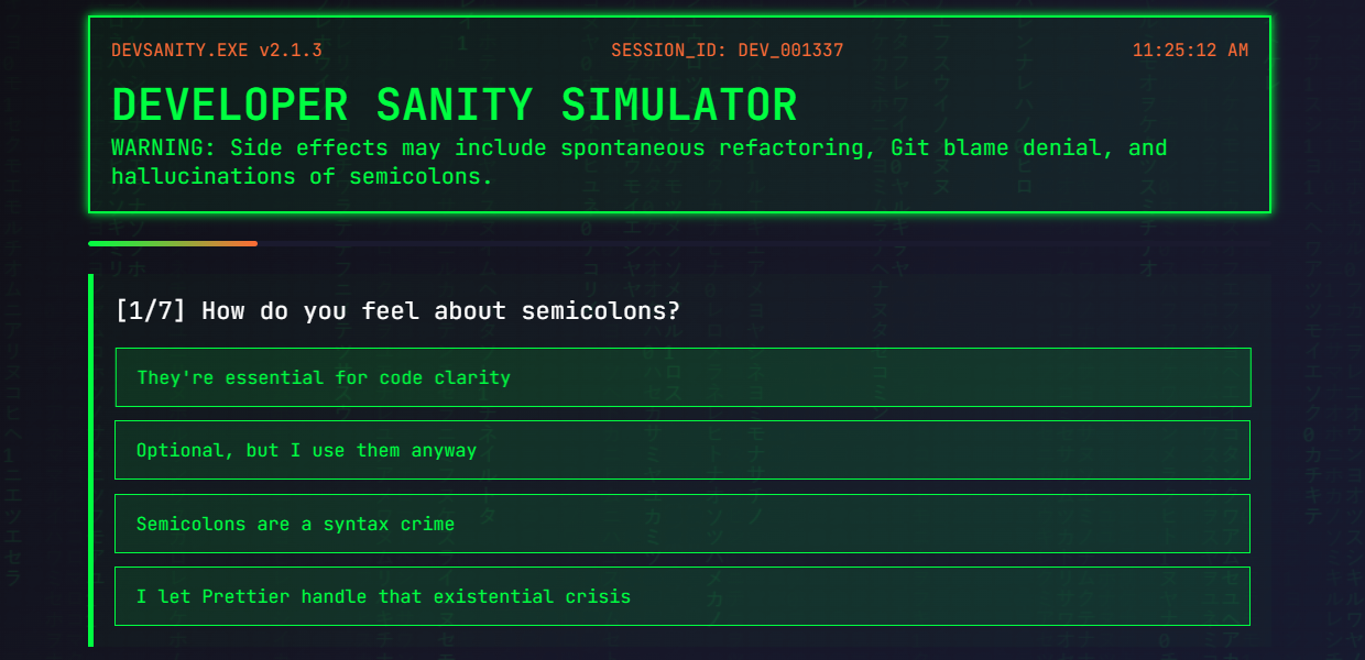 Developer Therapy Simulator Thumbnail