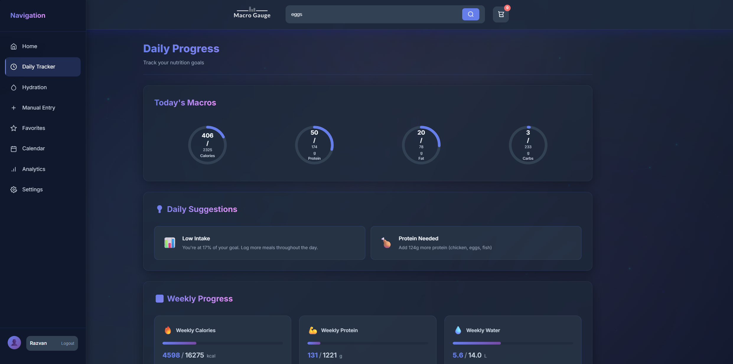 Macro-Gauge Screenshot 2