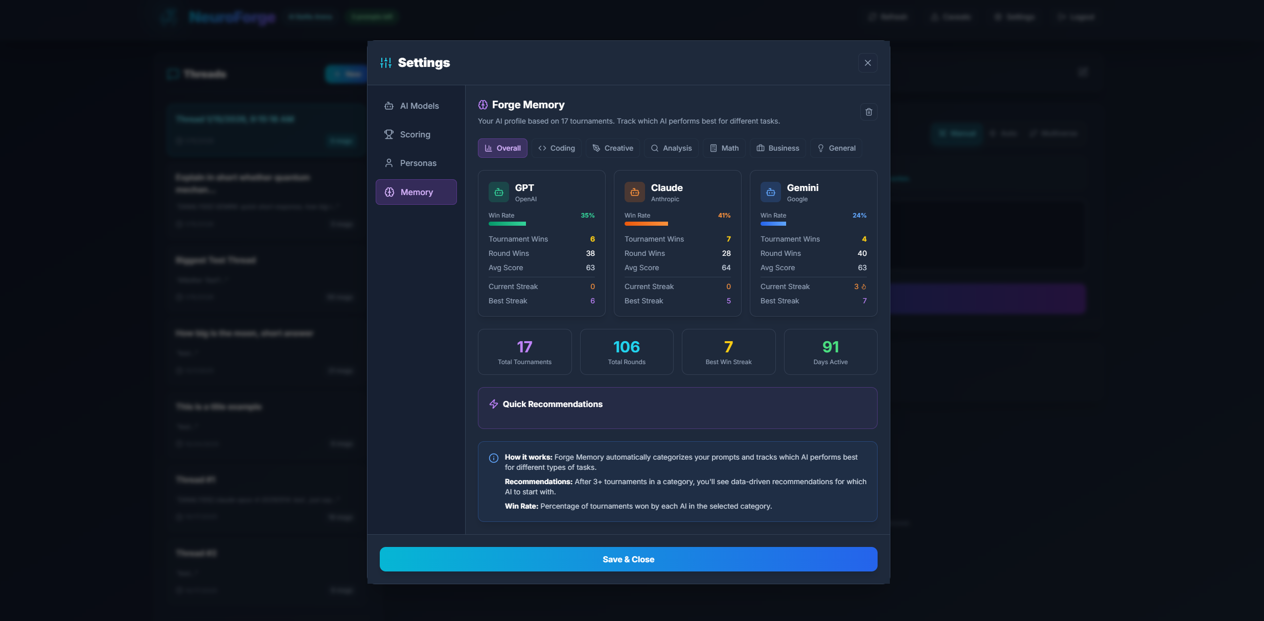 Forge Memory Overview